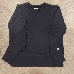 Men’s Todd Snyder Crewneck Pocket Sweatshirt Navy